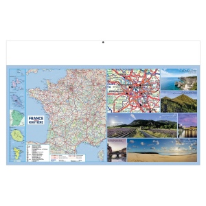 TOUR DE FRANCE 2027 - MAXI 650 X 405 MM - CC REMBORDE - DOS BLANC - 1 TROU EN TETE - MARQUAGE QUADRI RECTO SEUL 9