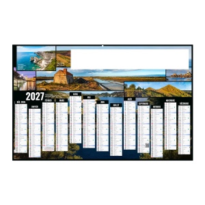 TOUR DE FRANCE 2027 - MEDIUM 430 X 335 MM - CC REMBORDE - DOS BLANC - 1 TROU EN TETE - MARQUAGE QUADRI RECTO SEUL