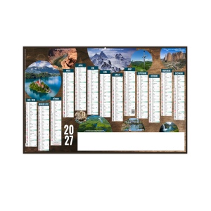 VOYAGE 2027 - MAXI 650 X 405 MM - LEGER - DOS ECOGESTES - 1 TROU EN TETE - MARQUAGE QUADRI R/V DIFFÉRENTS