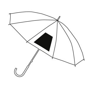 Parapluie transparent aluminium PANORAMIX 13