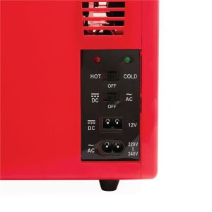 Mini réfrigérateur rouge HOT AND COOL 8