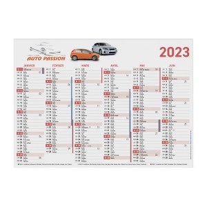 Calendrier carton souple fr (+Copie laser CL91) 9