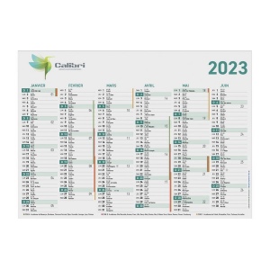 Calendrier carton souple fr (+Copie laser CL91) 12