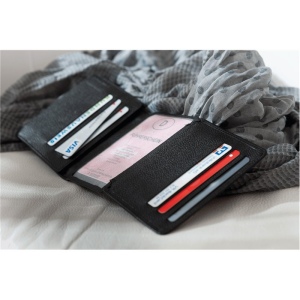 Porte-cartes en cuir véritable WALL STREET 10