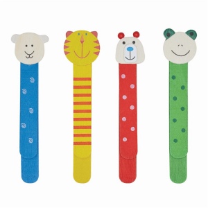Marque-pages en bois FUNNY ANIMALS 2