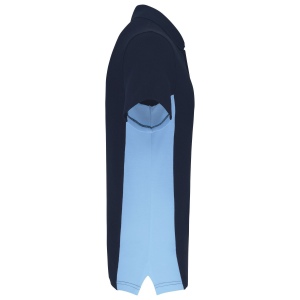 Polo piqué manches courtes bicolore homme 24