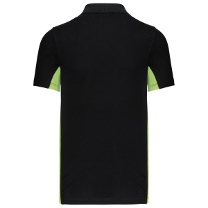 Polo piqué manches courtes bicolore homme 14