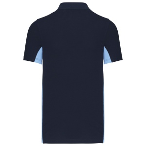 Polo piqué manches courtes bicolore homme 15
