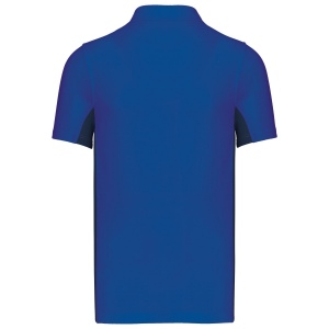 Polo piqué manches courtes bicolore homme 19