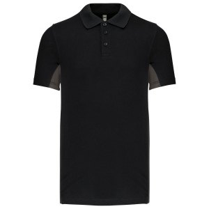 Polo piqué manches courtes bicolore homme 8