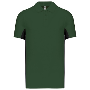 Polo piqué manches courtes bicolore homme 9