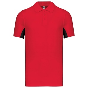 Polo piqué manches courtes bicolore homme 2