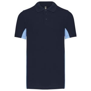 Polo piqué manches courtes bicolore homme 6