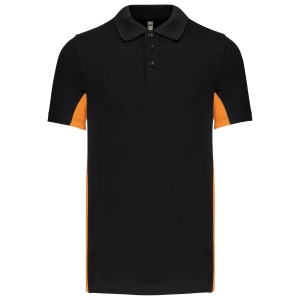 Polo piqué manches courtes bicolore homme 7