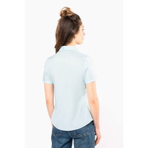 Chemise popeline polycoton manches courtes entretien facile femme 92