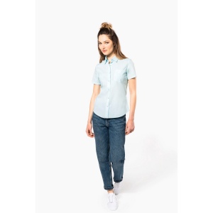Chemise popeline polycoton manches courtes entretien facile femme 95