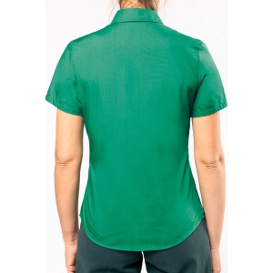 Chemise popeline polycoton manches courtes entretien facile femme 100