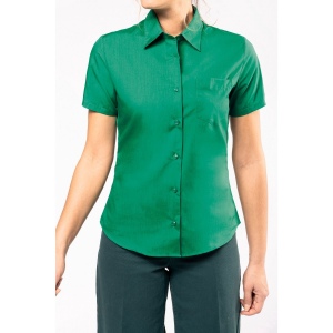 Chemise popeline polycoton manches courtes entretien facile femme 101