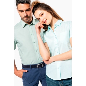 Chemise popeline polycoton manches courtes entretien facile femme 102