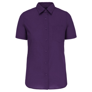 Chemise popeline polycoton manches courtes entretien facile femme 14