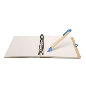 Bloc-notes recyclé et stylo - SONORA PLUS 7