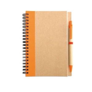Bloc-notes recyclé et stylo - SONORA PLUS 5