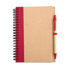 Bloc-notes recyclé et stylo - SONORA PLUS 4