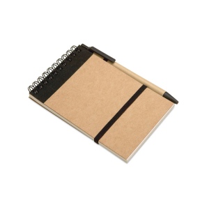 Bloc-notes recyclé et stylo - SONORA 7