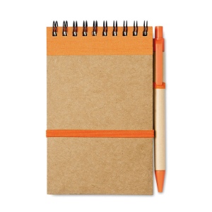 Bloc-notes recyclé et stylo - SONORA 10