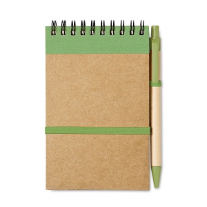 Bloc-notes recyclé et stylo - SONORA 11
