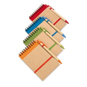 Bloc-notes recyclé et stylo - SONORA 14