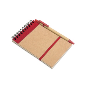Bloc-notes recyclé et stylo - SONORA 4