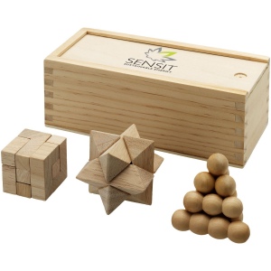 Casse-tête chinois Brainiac 3 pièces en bois 3