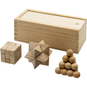 Casse-tête chinois Brainiac 3 pièces en bois 2