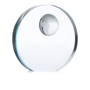 MONDAL - Trophée globe en verre