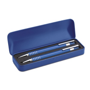 Set stylo bille étui métal - ALUCOLOR
