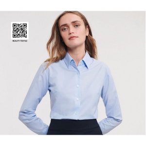 LADIES' LONG SLEEVE TAILORED OXFORD SHIRT 14