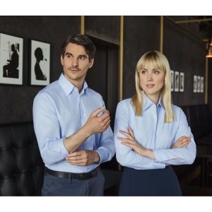 LADIES' LONG SLEEVE TAILORED OXFORD SHIRT
