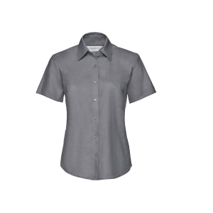 LADIES' SHORT SLEEVE TAILORED OXFORD SHIRT 3