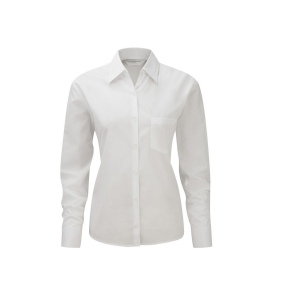 LADIES' LONG SLEEVE CLASSIC POLYCOTTON POPLIN SHIRT 2