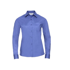 LADIES' LONG SLEEVE CLASSIC POLYCOTTON POPLIN SHIRT 8