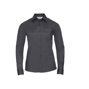 LADIES' LONG SLEEVE CLASSIC POLYCOTTON POPLIN SHIRT 7