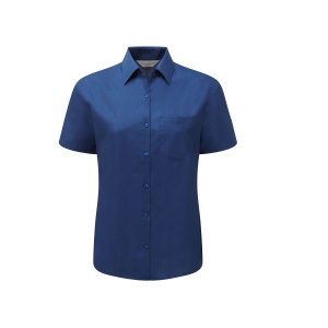 LADIES' SHORT SLEEVE CLASSIC POLYCOTTON POPLIN SHIRT 5
