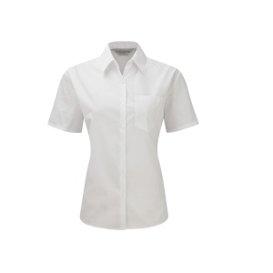 LADIES' SHORT SLEEVE CLASSIC POLYCOTTON POPLIN SHIRT 2