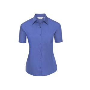 LADIES' SHORT SLEEVE CLASSIC POLYCOTTON POPLIN SHIRT 8