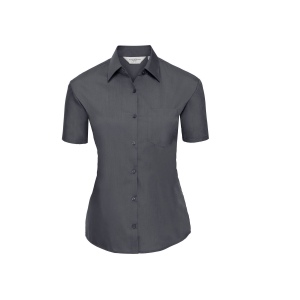 LADIES' SHORT SLEEVE CLASSIC POLYCOTTON POPLIN SHIRT 7