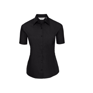 LADIES' SHORT SLEEVE CLASSIC POLYCOTTON POPLIN SHIRT 4