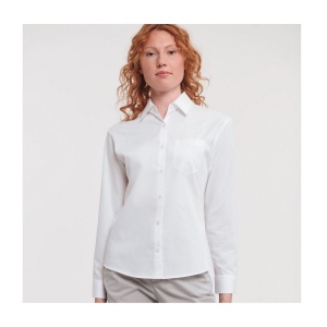 LADIES' LONG SLEEVE CLASSIC PURE COTTON POPLIN SHIRT 6