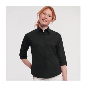 LADIES' 3/4 SLEEVE FITTED STRETCH SHIRT 10