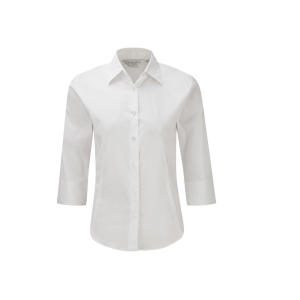 LADIES' 3/4 SLEEVE FITTED STRETCH SHIRT 2